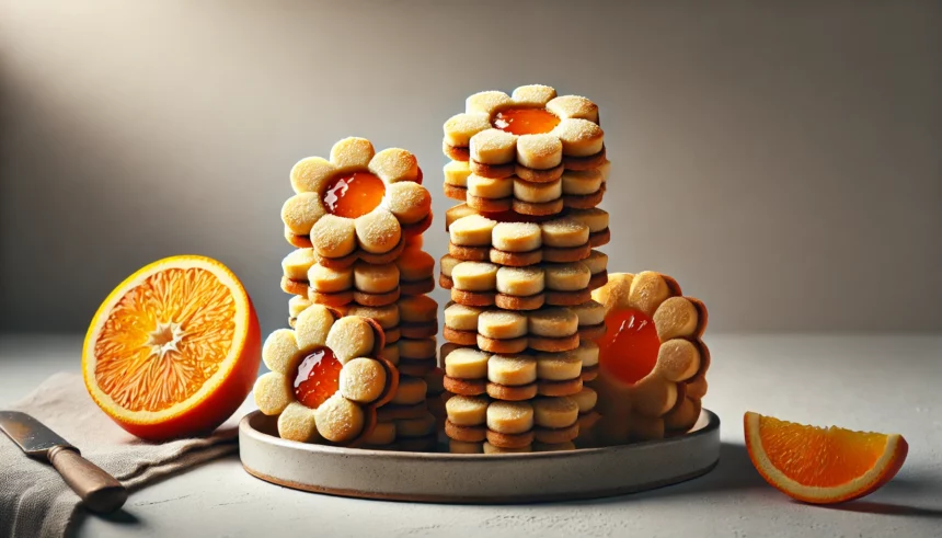 Narancsos-diós linzer